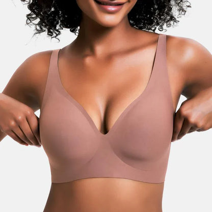 🌿 Spring Refresh! NESLEMY Women’s Wireless Deep V Bralette — Your Lightest T-Shirt Bra Yet