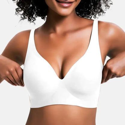 🌿 Spring Refresh! NESLEMY Women’s Wireless Deep V Bralette — Your Lightest T-Shirt Bra Yet