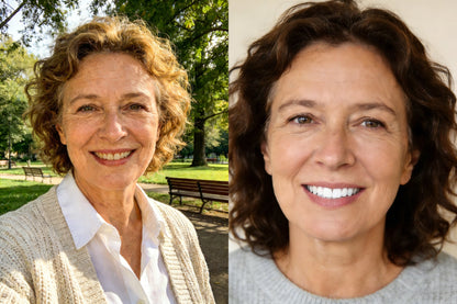 Instant purple tone-correcting strips that help improve the look of yellow tones in minutes — no peroxide, gentle formula