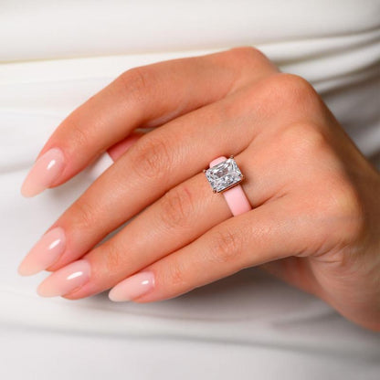 💎Silicone Ring – Emerald Cut CZ